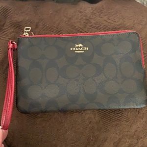 Coach mini bag/large wristlet
